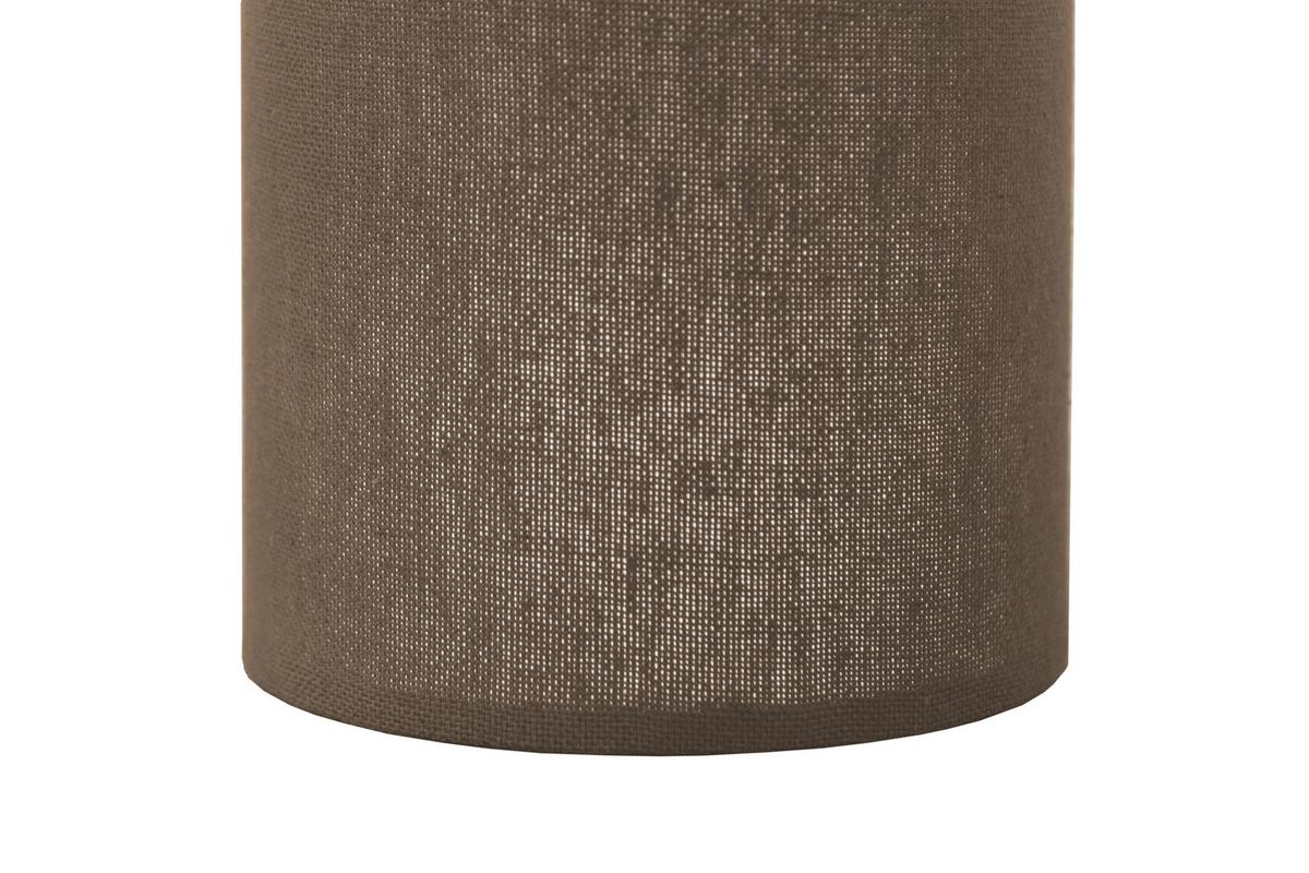 Tischleuchte Bulgi 1 max. 25 Watt - Graubraun/Naturfarben, Konventionell, Kunststoff/Textil (20/30cm)
