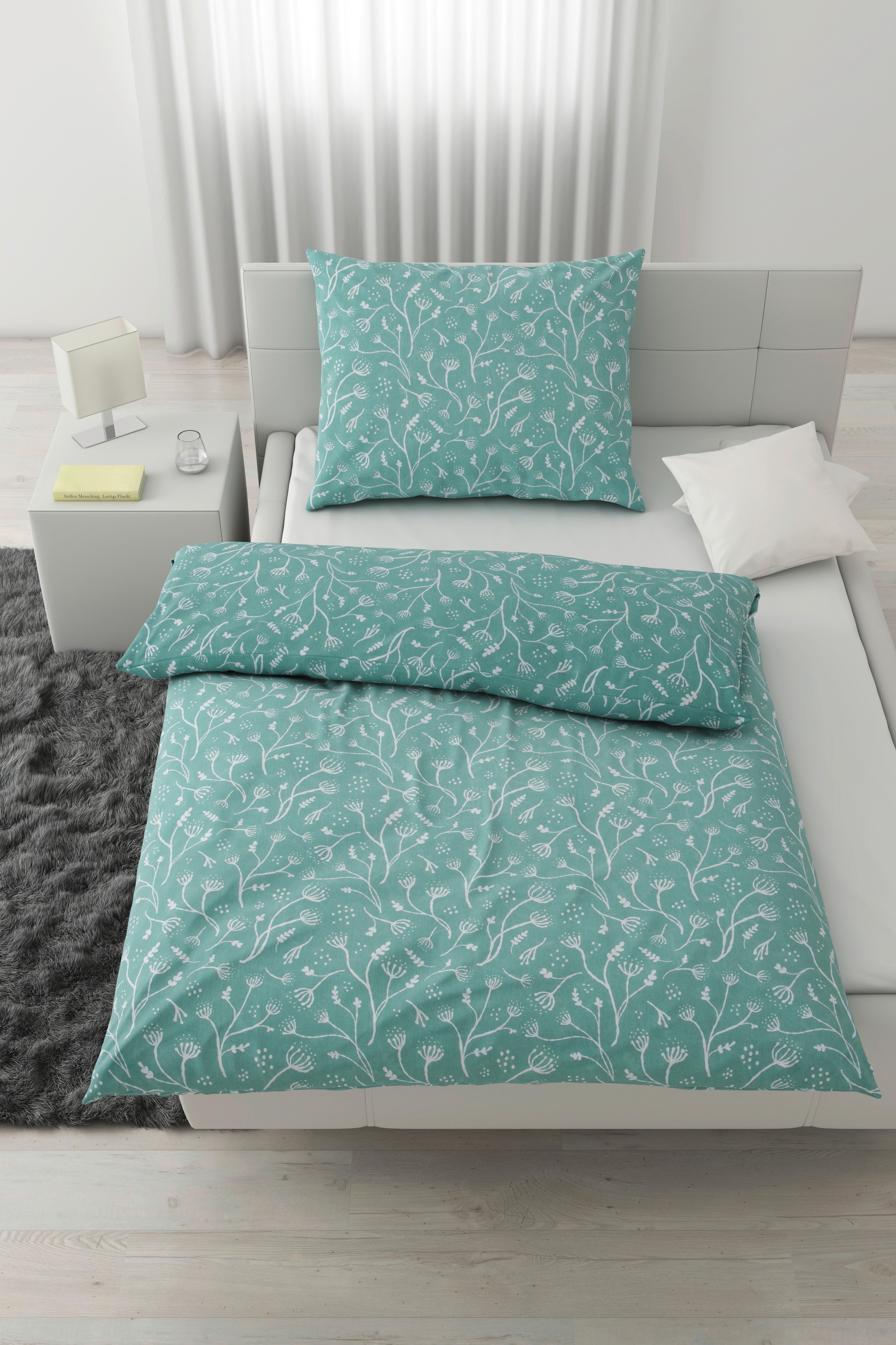 Ágyneműhuzat-garnitúra Frida - zöld, Konventionell, textil (140/200cm) - Best Price