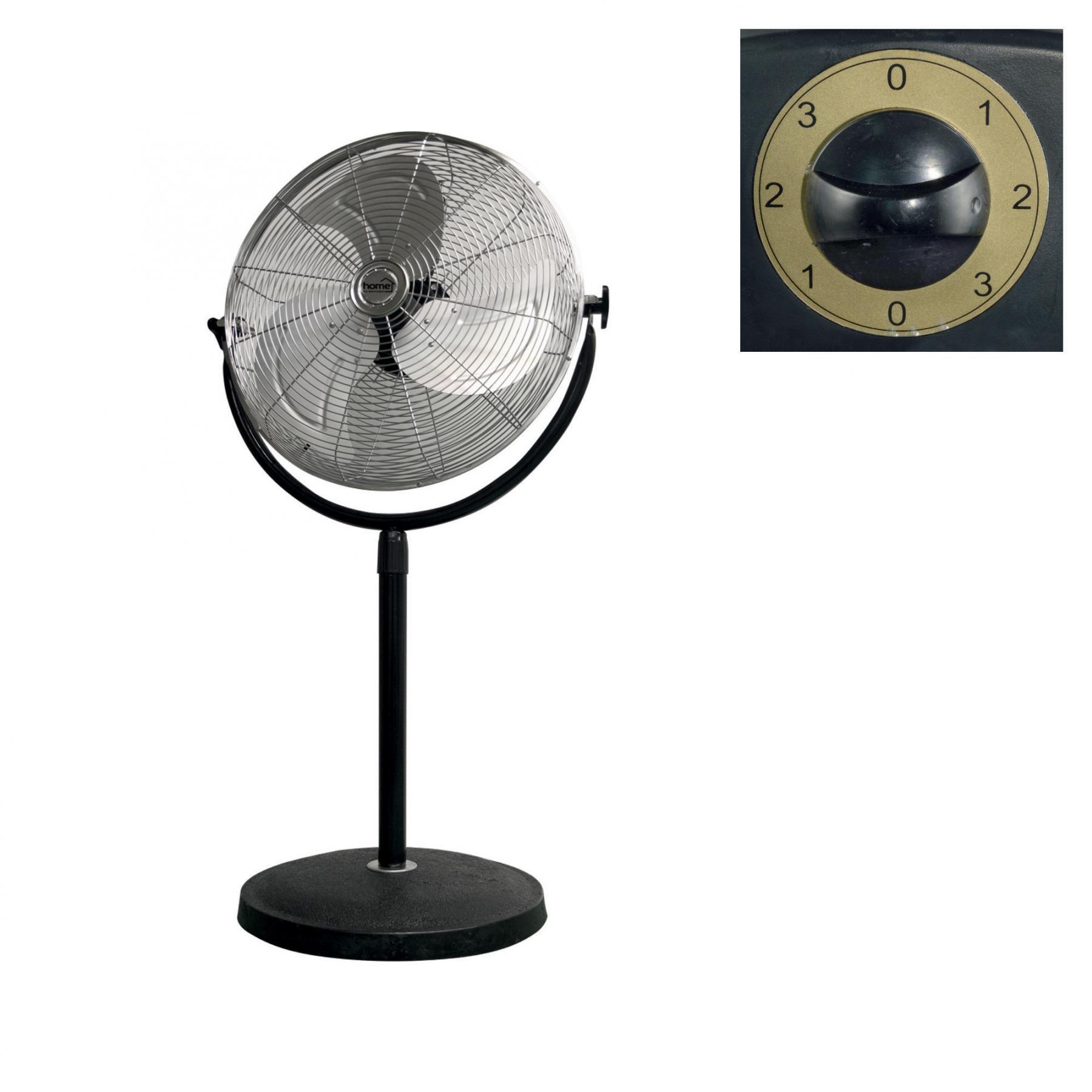 Álló Ventilátor Sfi 45 - fekete, Basics, műanyag/fém (56/108-143cm)