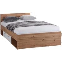 Krevet Box 140 - bijela/boje hrasta, Moderno, drvni materijal (140/200cm) - Modern Living