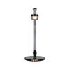 LED-SKRIVBORDSLAMPA RINK - aluminiumfärg/svart, Modern, metall/plast (37/20/40-70cm) - Mömax