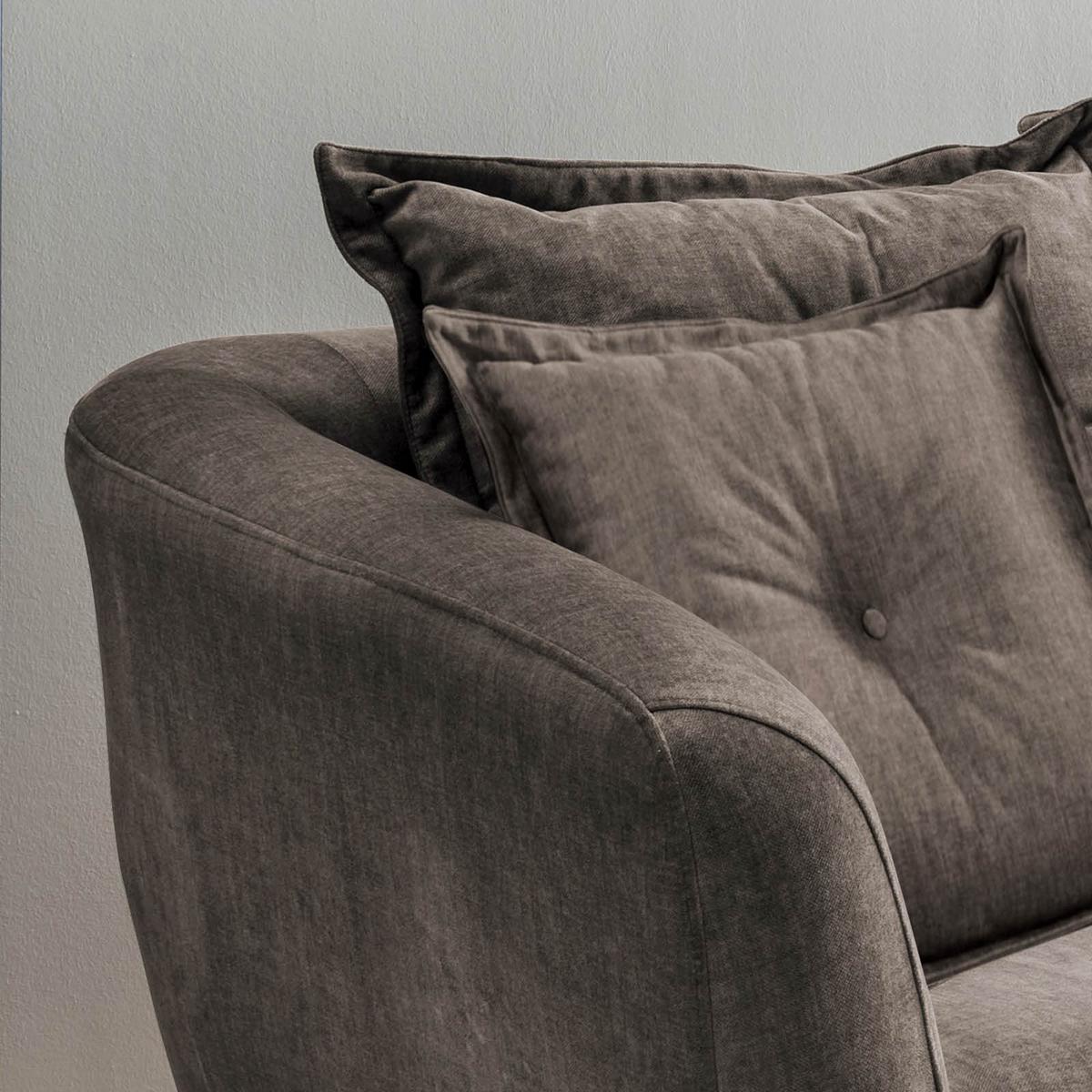 Wohnlandschaft Baggio Braun Velours - Buchefarben/Braun, MODERN, Holz/Textil (277/94/162cm) - Livetastic