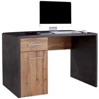 Pisalna Miza Fontana New Ftb06, Temno Siva, Hrast - barve kroma/temno siva, Moderno, umetna masa/leseni material (120/75,5/60cm) - Mömax