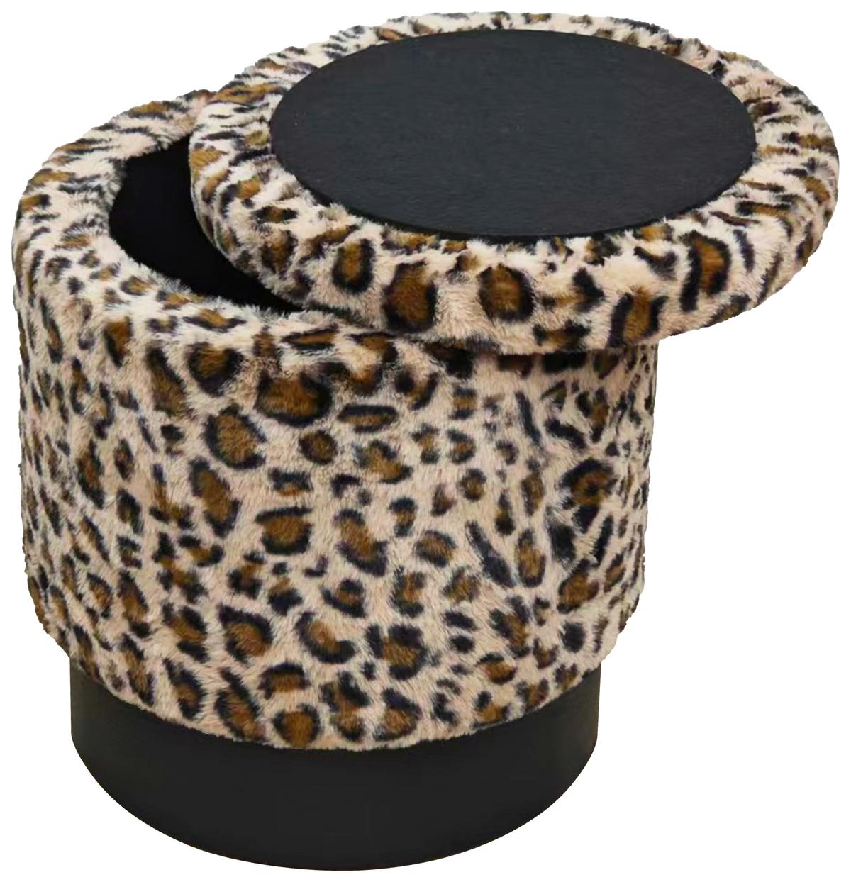 Tabure Leo - smeđa/crna, Lifestyle, drvni materijal/tekstil (38/43/38cm) - Mömax