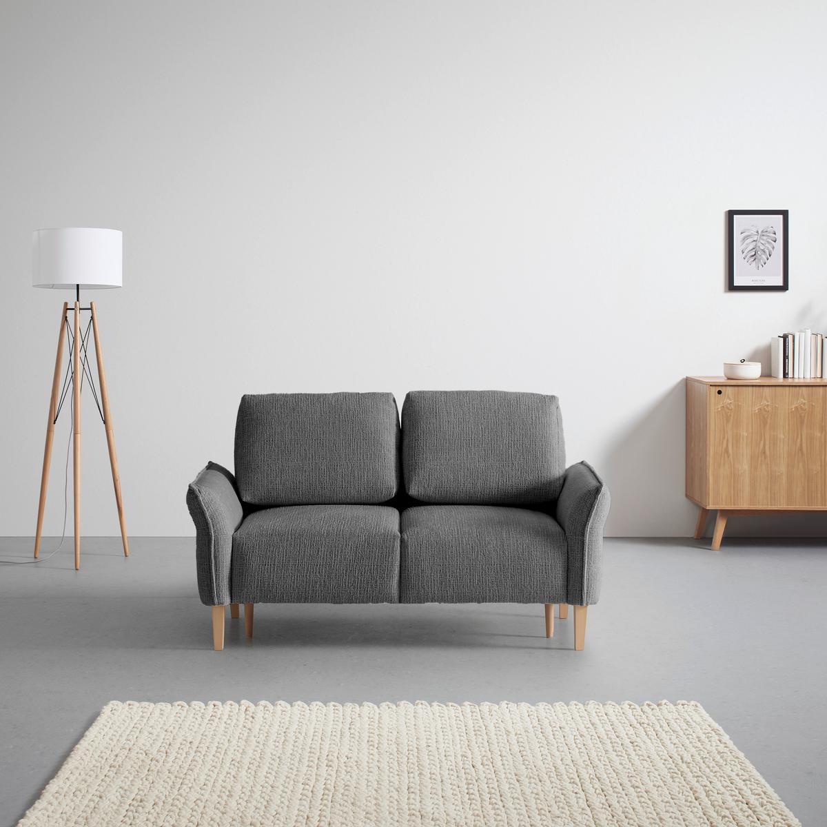 CANAPEA CU 2 LOCURI CUSTOM - crem/antracit, Modern, textil (150/85/92cm) - Mömax