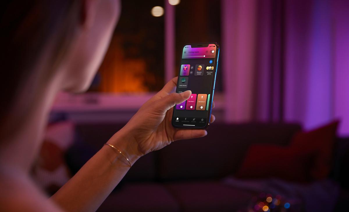 SYSTEM SZYNOWY PHILIPS HUE PERIFO 3ER PENDEL - czarny, Basics, metal (171,5/28,8/2,6cm) - Philips HUE