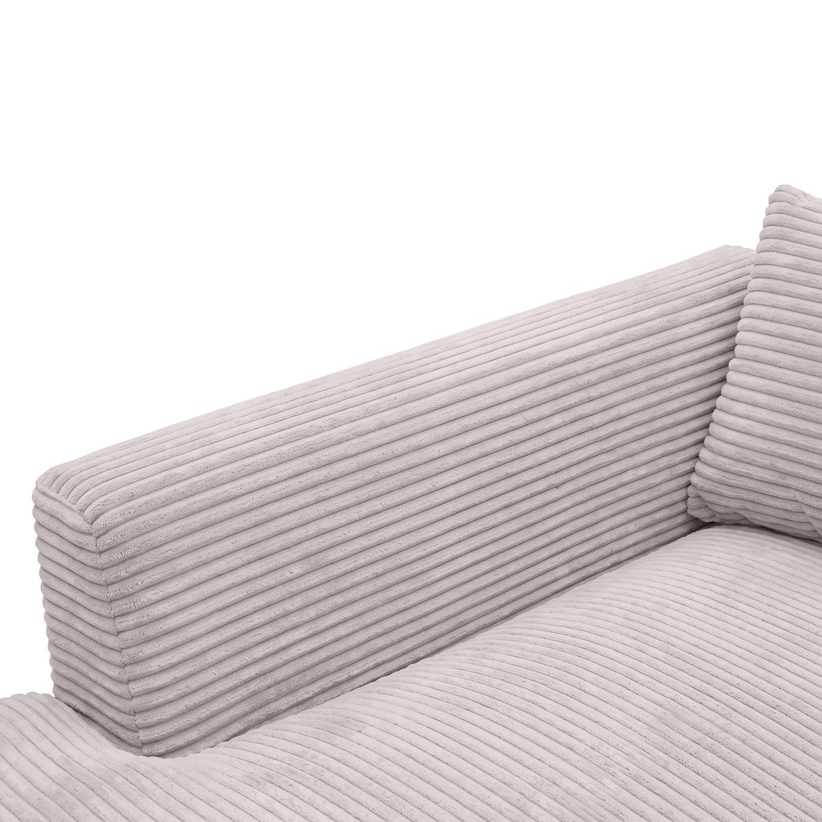 Ecksofa Pedro Rosa - Schwarz/Rosa, MODERN, Kunststoff/Textil (190/300cm) - Mömax