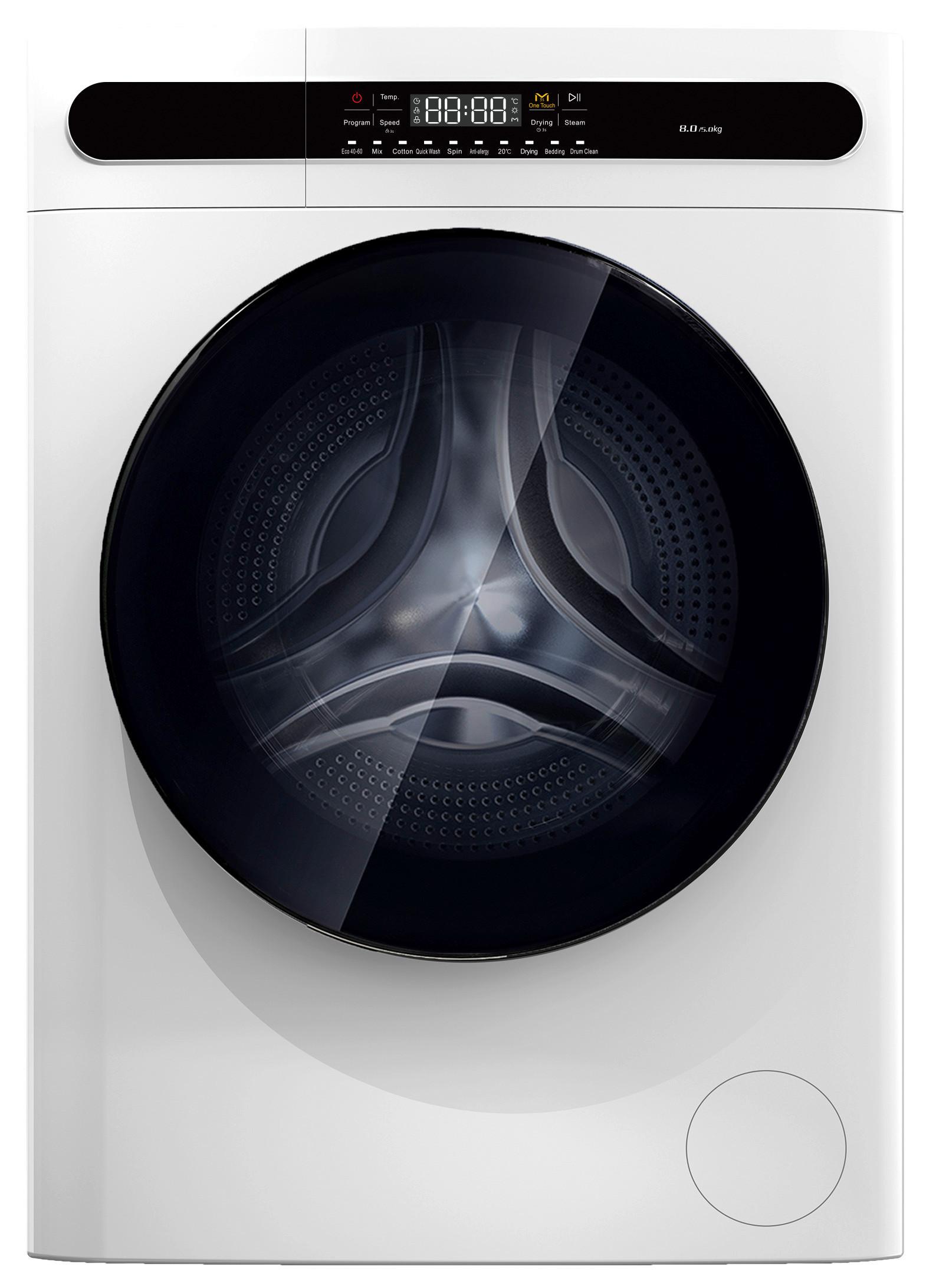 Waschtrockner WT8+5BE Weiß - Weiß, Trend, Kunststoff/Metall (60/84,7/52cm) - PKM