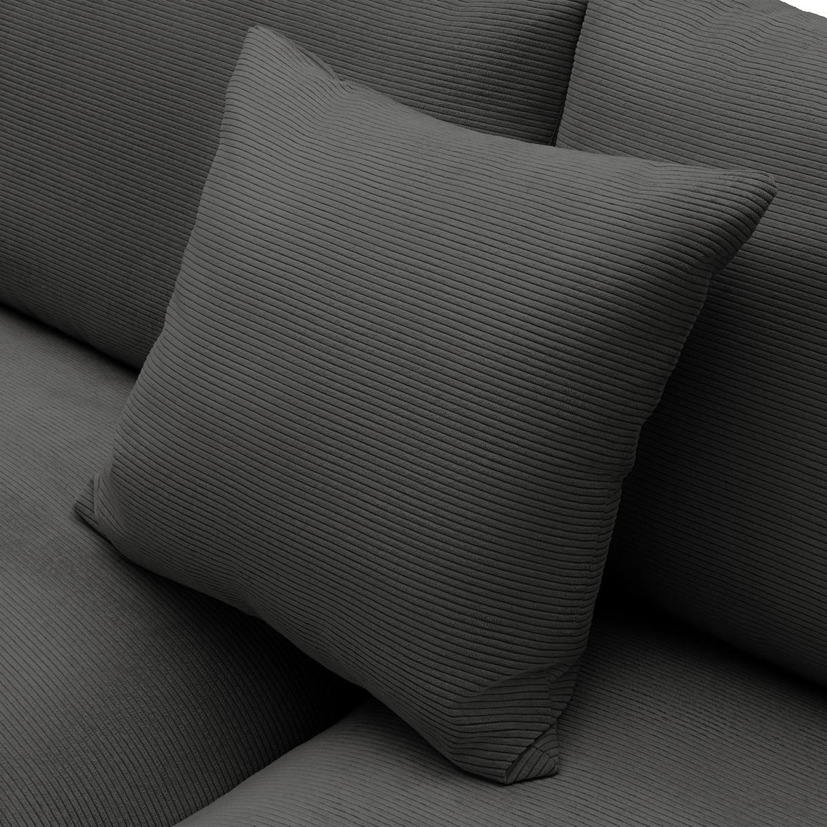 Colțar Pedro - antracit, Modern, textil (190/300cm) - Mömax