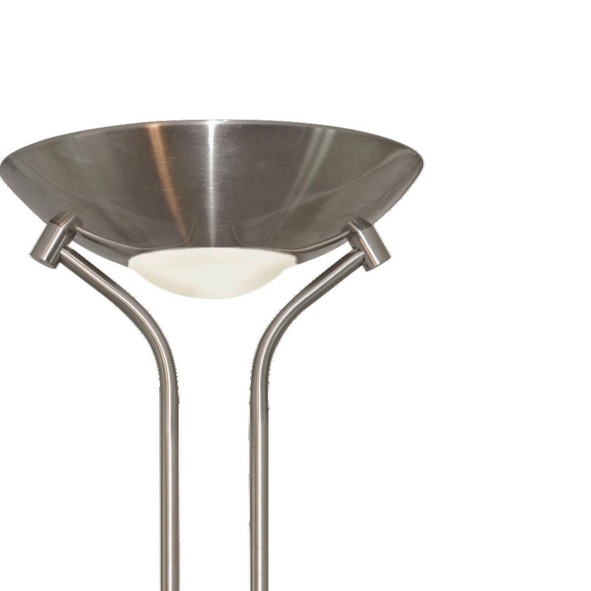 Állólámpa Eu4329ss - ezüstszínű, Basics, üveg/fém (25.4/25.4/180cm)