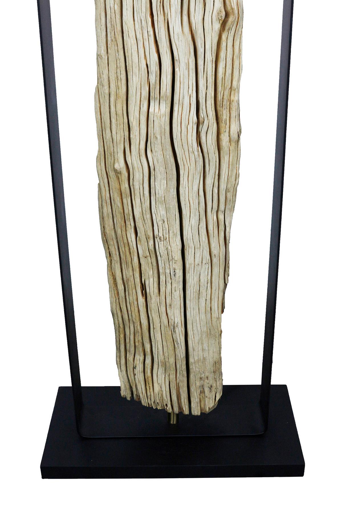 Stoječa Svetilka Driftwood - zlate barve/črna, Design, kovina/tekstil (40/165/20cm) - P & B