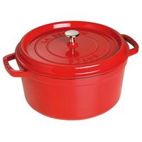 GARNEK DO DUSZENIA 1004224/ 40509-852-0 STAUB - czerwony, Basics, metal (28cm) - Staub