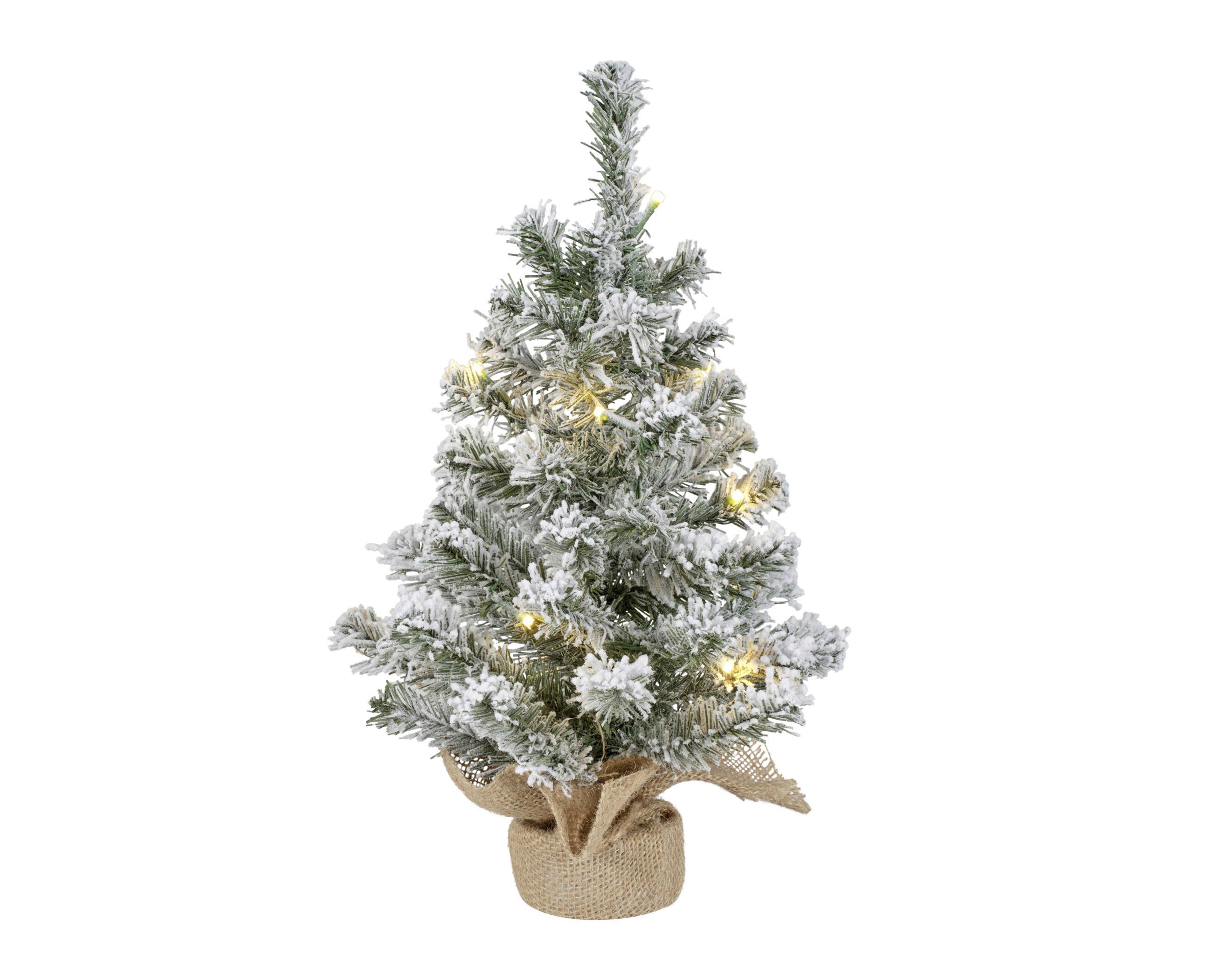 CHOINKA IMPERIAL MINIBAUM - zielony/biały, Basics, tworzywo sztuczne/metal (30/45cm) - X-Mas