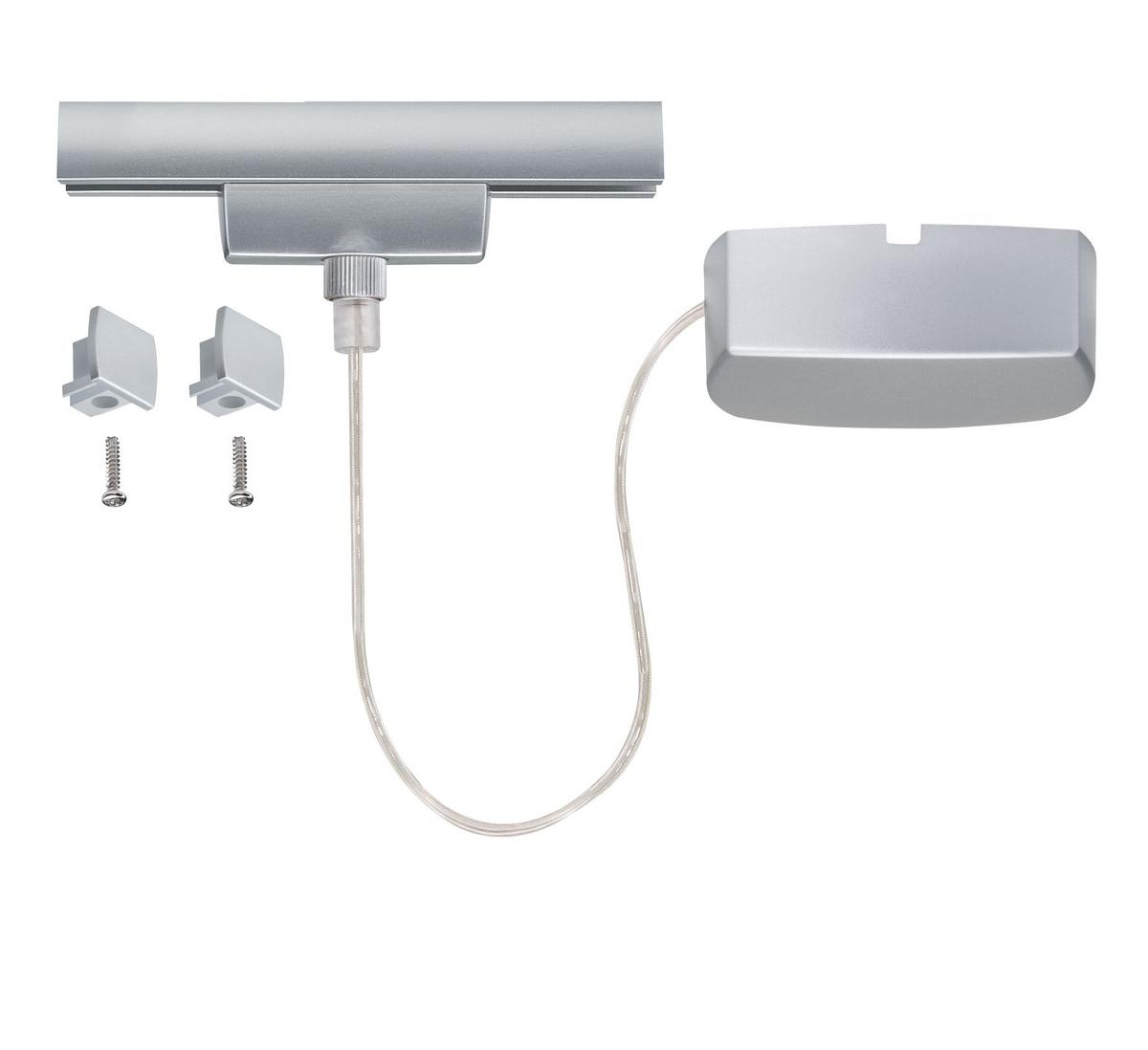Schienensystem-Einspeiser Urail max. 1000 Watt - Chromfarben, Basics, Metall (50/16,5/3cm) - Paulmann