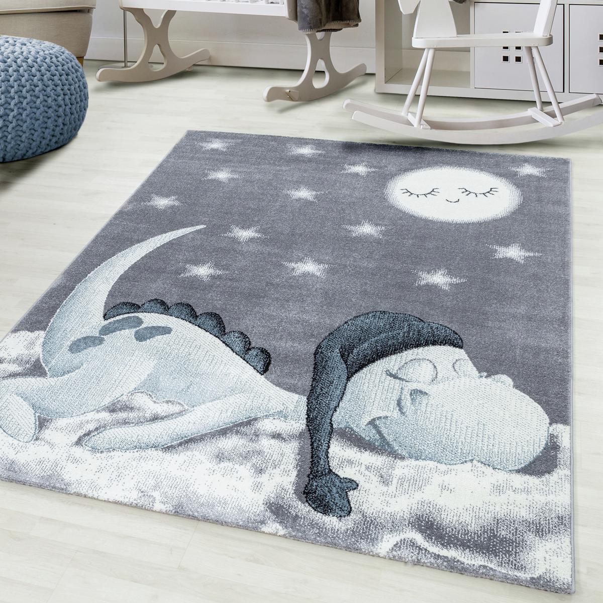 Kinderteppich Bambi Blau ca. 80x150cm - Blau, Trend, Textil (80/150cm) - Ben'n'jen