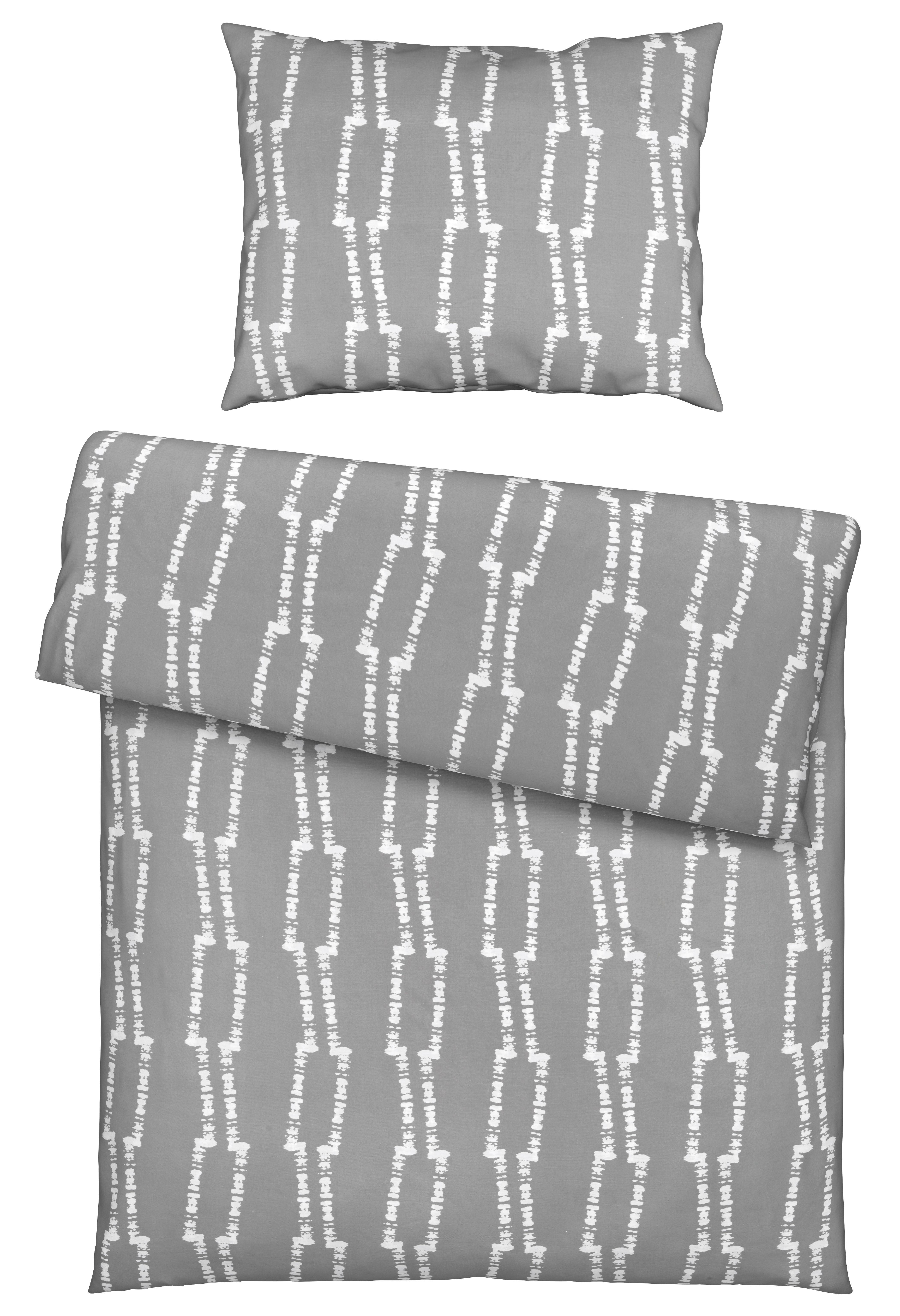 Posteljina Linus 140x200/70x90cm - siva, Moderno, tekstil (140/200cm) - Modern Living