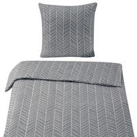 Bettwäsche Marble in Grau ca. 135x200cm - Grau, KONVENTIONELL, Textil (135/200cm) - Modern Living