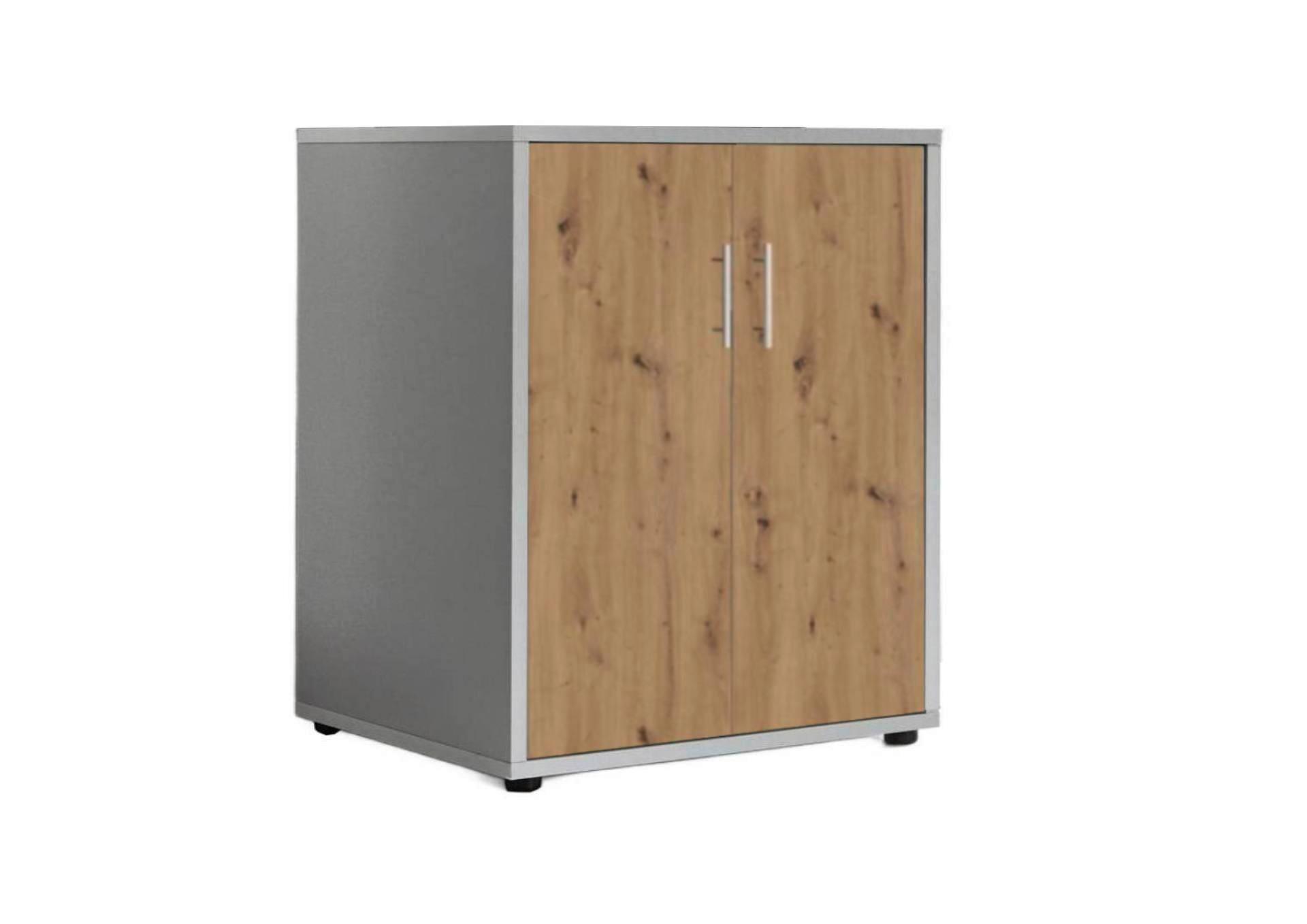 AKTENSCHRANK OFFICE EDITION - Eiche Artisan/Grau, MODERN, Holzwerkstoff (54/74/50cm) - MID.YOU