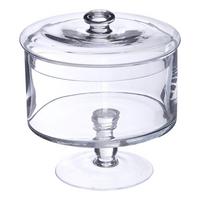 Recipient depozitare alimente Lido - cca. 1,8 l - transparent, Basics, sticlă (19,5/21cm)