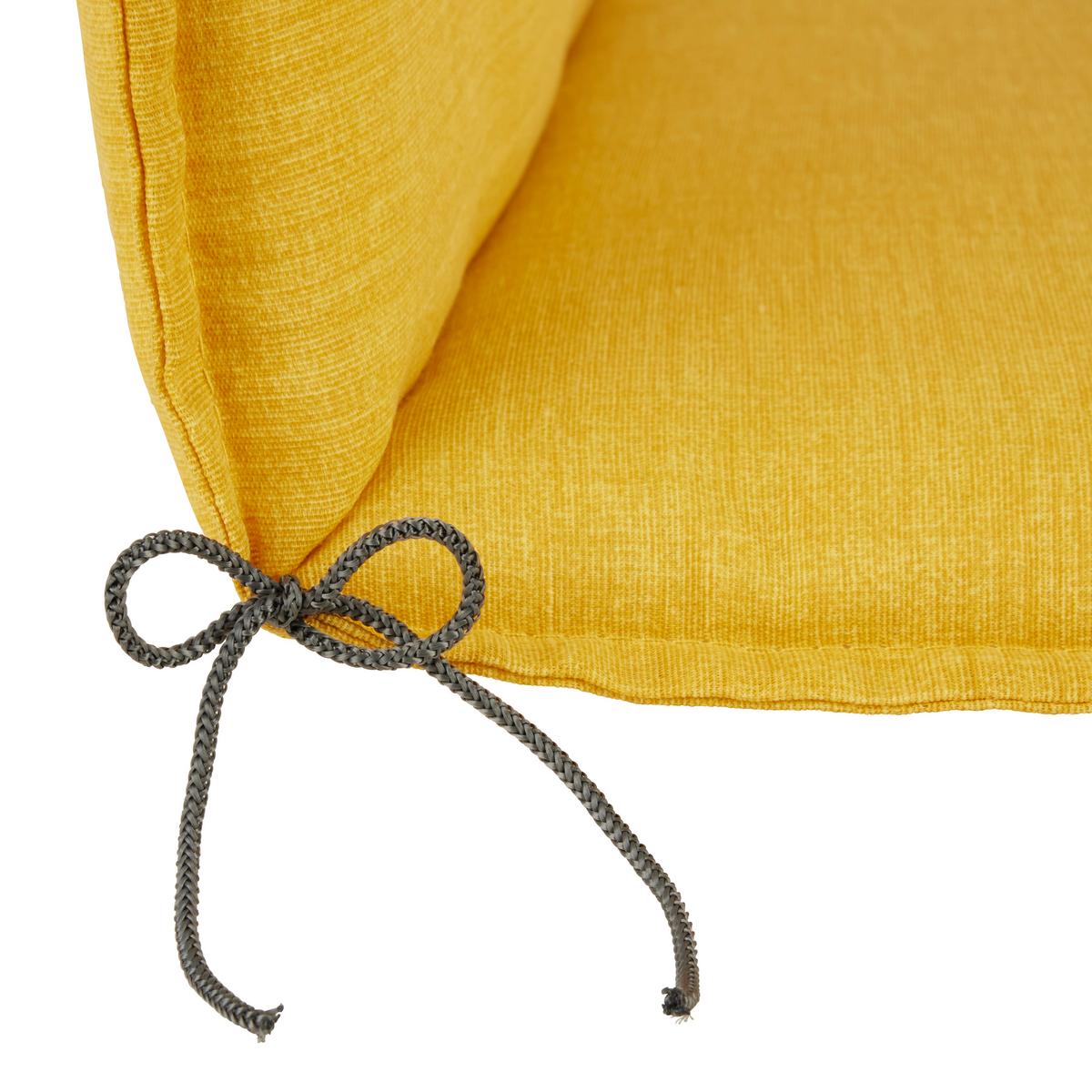 Sesselauflage Genf 1 Senfgelb ca. 100x48x5cm - Senfgelb, Basics, Textil (100/48/5cm) - Mömax