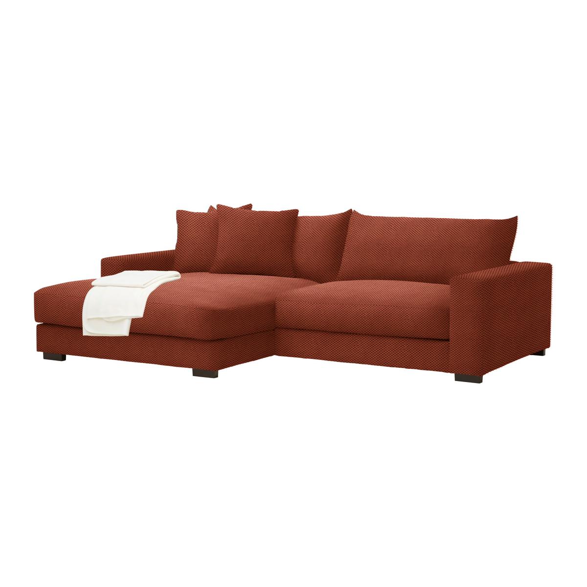 Ecksofa Pedro Terracotta - Terracotta, MODERN, Textil (180/83/265cm) - Mömax