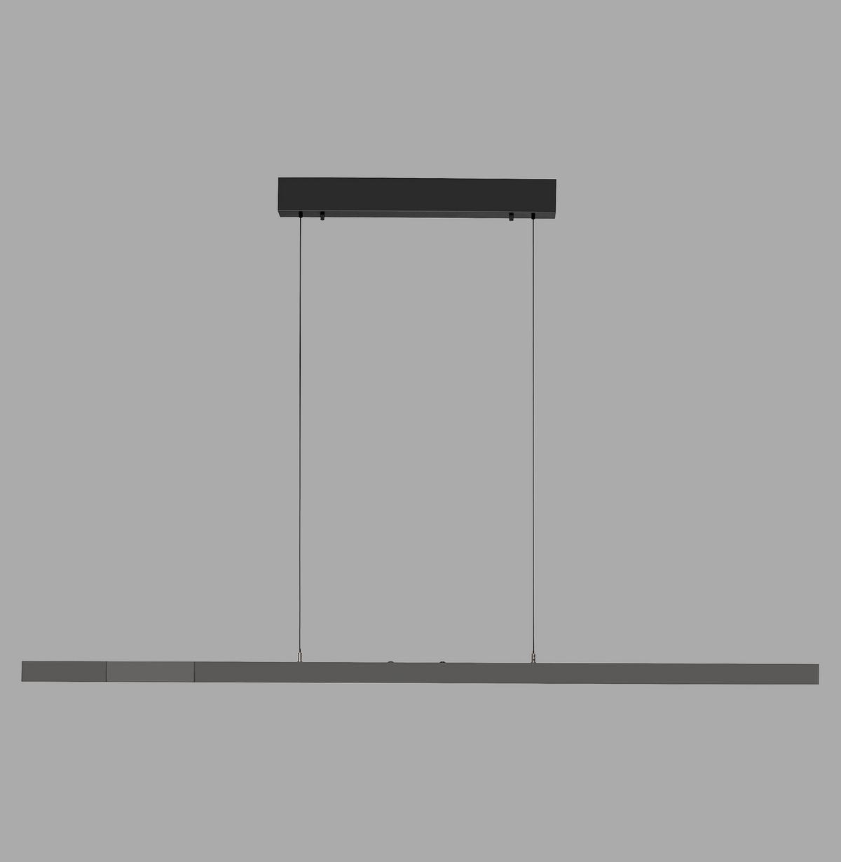 LAMPA WISZĄCA LED 2598-13 ADRIANA - antracytowy, Design, tworzywo sztuczne/metal (179/55/150cm) - Paul Neuhaus