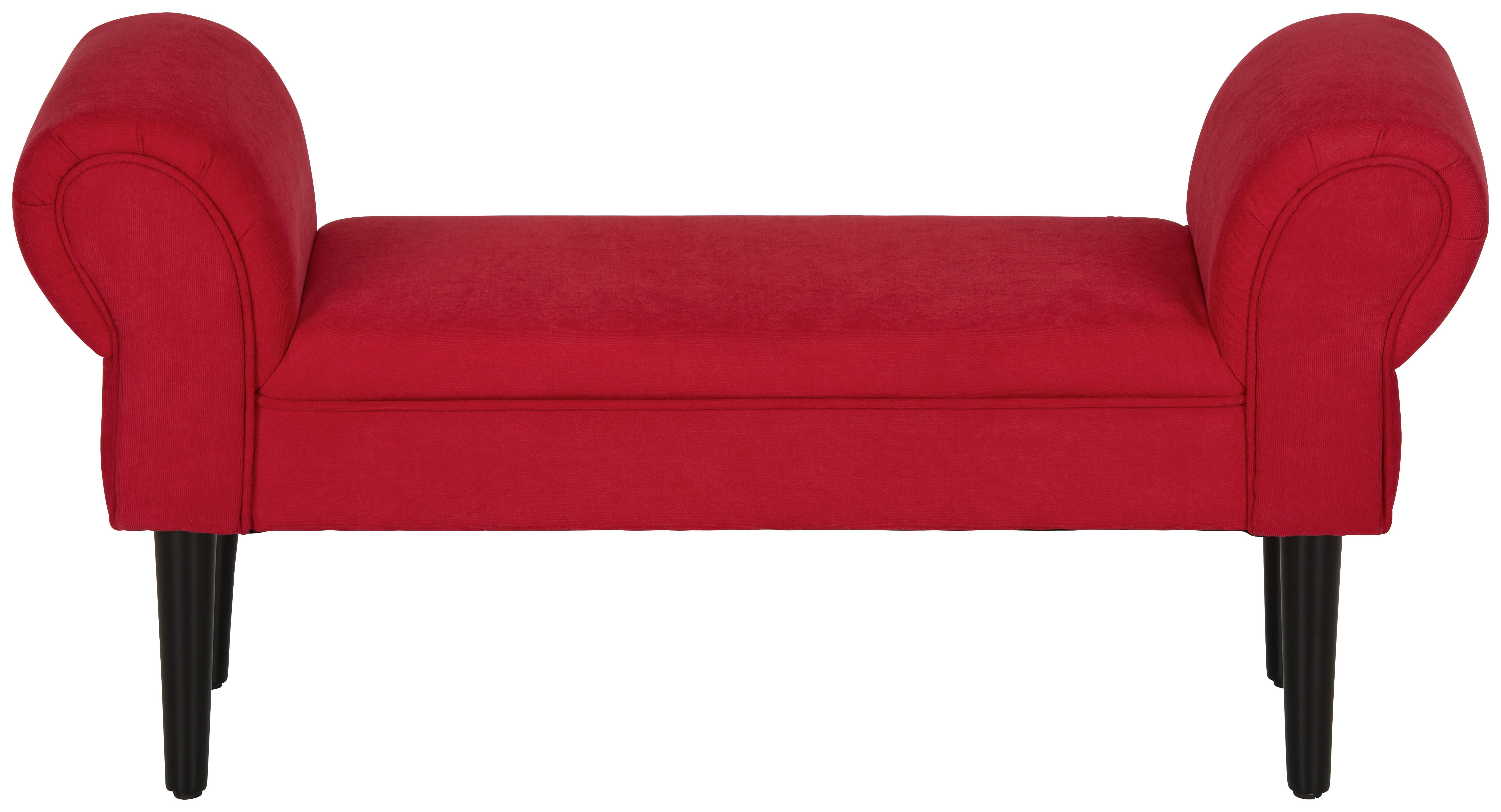 Bancă Aurora - roșu, Lifestyle, textil (102/51/31cm) - Mömax