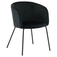 Stuhl Berit ca. 55x78x55 cm Schwarz - Schwarz, KONVENTIONELL, Holz/Kunststoff (55/78/55cm) - Livetastic