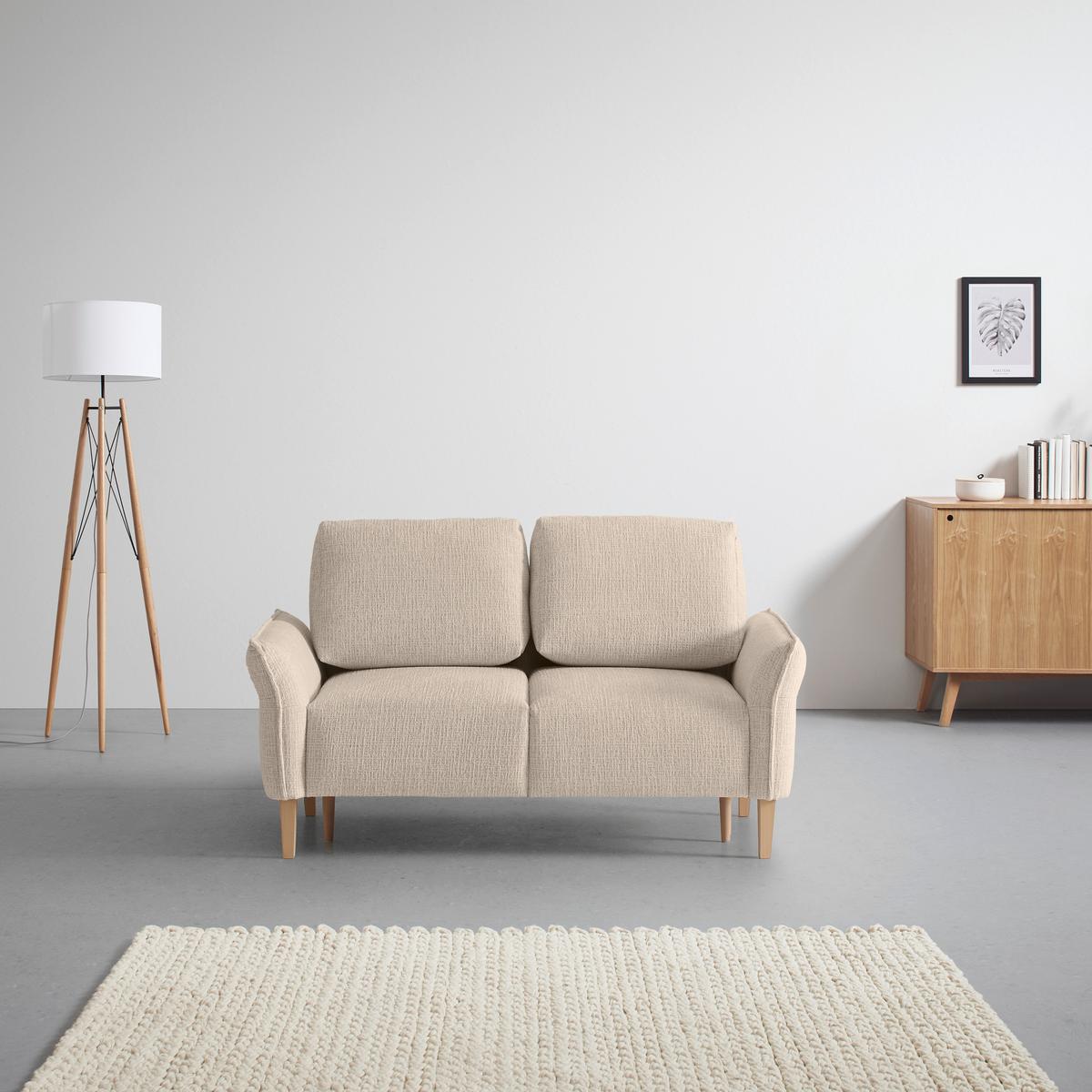 CANAPEA CU 2 LOCURI CUSTOM - bej/crem, Modern, textil (150/85/92cm) - Mömax