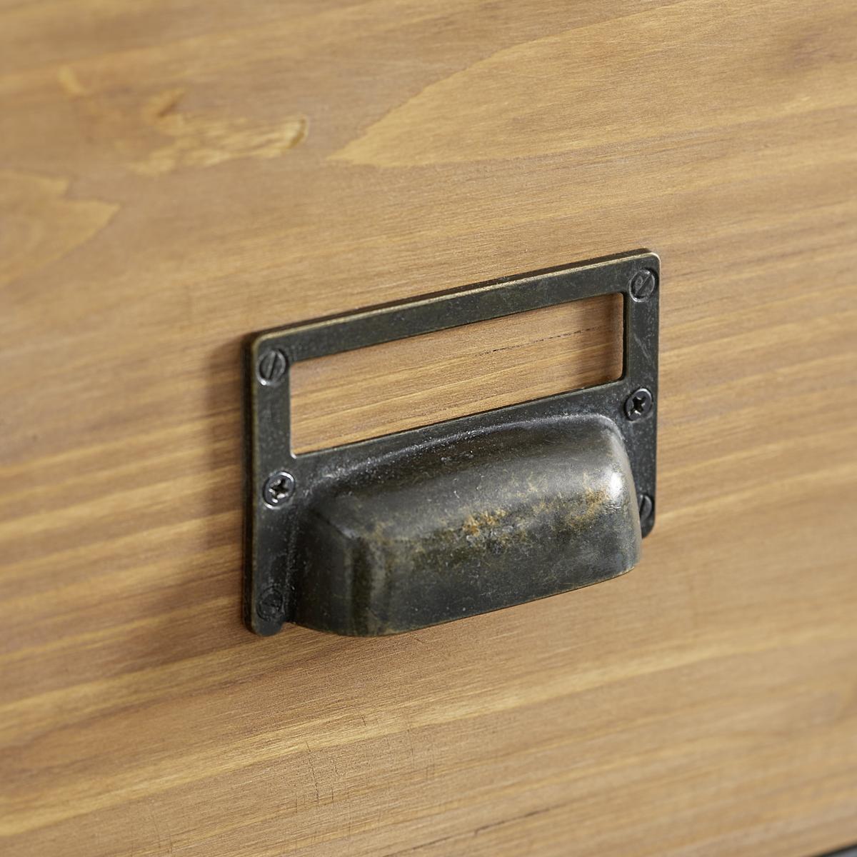 Kredenca Travis, Les Jelke, Črna, Steklo - črna/naravne barve, Moderno, kovina/steklo (90/175/40cm) - Bessagi Home