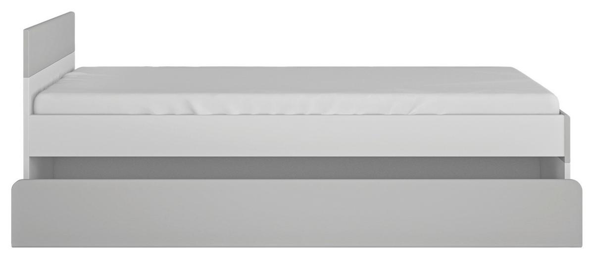 Krevet Flexi - siva visoki sjaj/bijela, Moderno, drvni materijal/plastika (120/200cm) - Premium Living