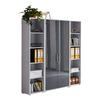 Aktenschrank Office Edition Sw Set 3 hoch Grau - Anthrazit Hochglanz/Grau, MODERN, Holzwerkstoff (173/186/33cm) - MID.YOU