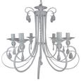 Viseča Svetilka Jari - bela, Romantika, kovina (58/100cm) - Premium Living Viseča Svetilka Jari - bela, Romantika, kovina (58/100cm) - Premium Living