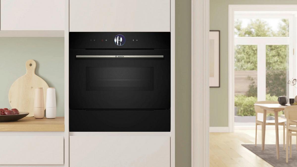 Dampfschublade BDC7111B0 Schwarz - Schwarz, MODERN, Glas (59,4/14,1/51,8cm) - Bosch