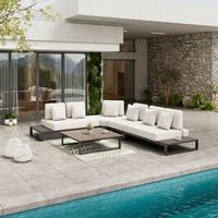 Garnitură grădină Silvano - alb/negru, Modern, plastic/metal (323/79cm) - Bessagi Garden