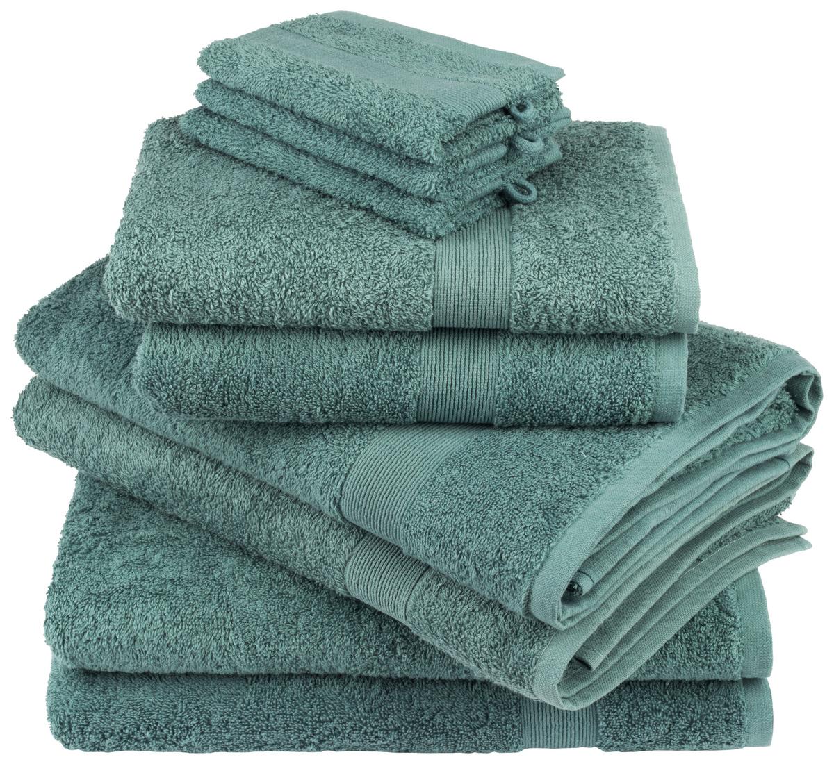 Badetuch Silke Mintgrün ca. 100x150cm - Mintgrün, Textil (100/150cm)