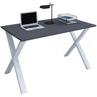 SCHREIBTISCH LONA - Anthrazit/Silberfarben, Design, Holzwerkstoff/Metall (140/76/80cm) - MID.YOU