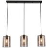 HÄNGLAMPA JIRMI - svart/guldfärgad, Modern, metall/glas (81/15,5/120cm) - Premium Living