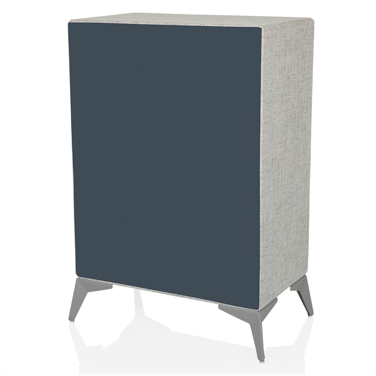 Komoda Skuffy, Siva - siva, Moderno, kovina/tekstil (60/90/35,5cm) - MID.YOU