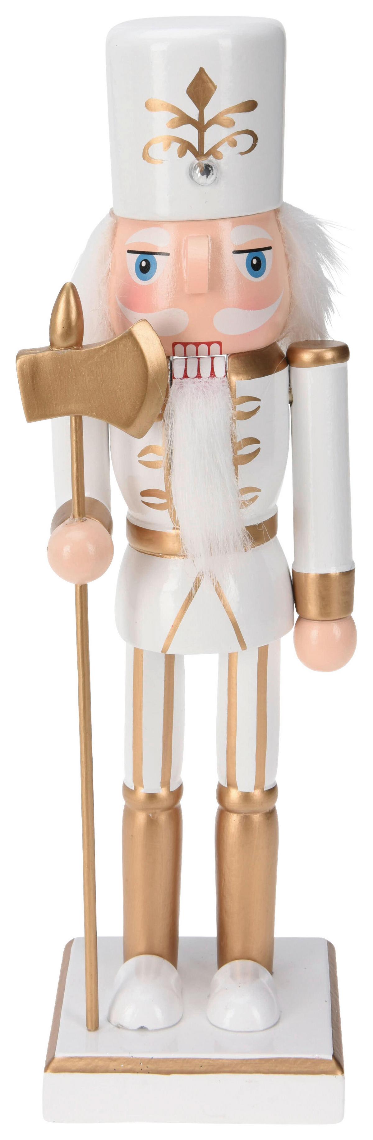 Nussknacker LIN - Goldfarben, Holz (9/6/25cm)