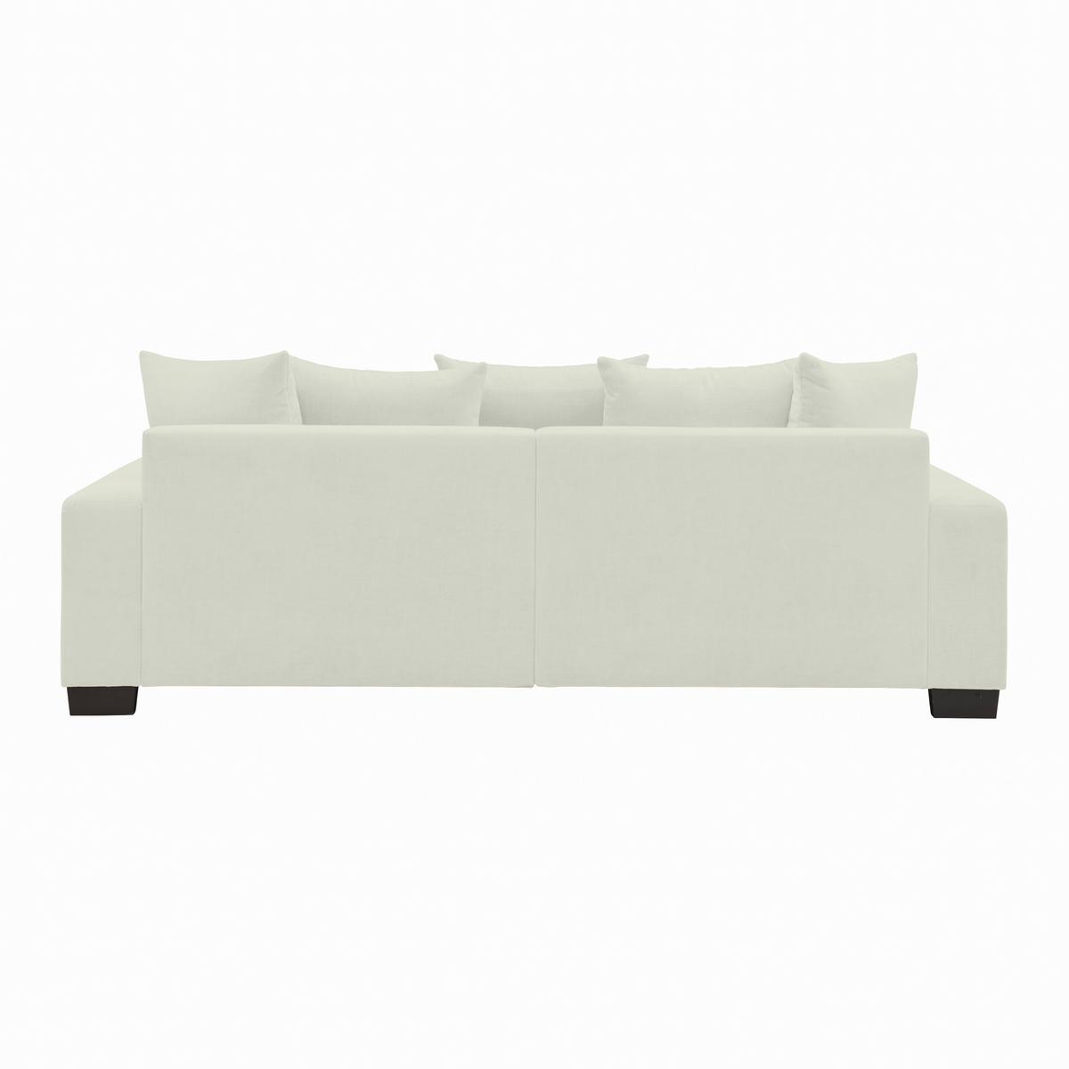 Bigsofa Matteo Weiß - Weiss/Schwarz, Modern, Holz (246/93/124cm) - Based