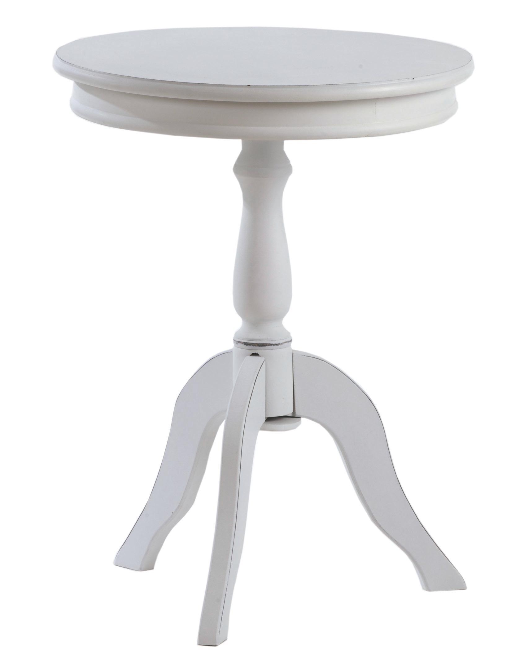 Couchtisch in Weiß ca.50x65cm - Weiß, LIFESTYLE, Holz/Holzwerkstoff (50/65/50cm)