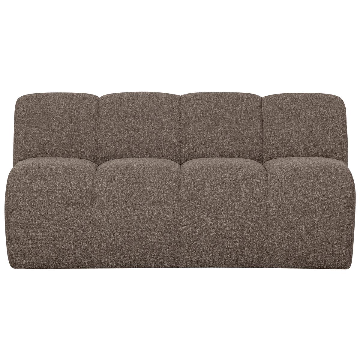 Sitzbank Mojo Braun B: 164cm - Schwarz/Braun, MODERN, Kunststoff/Textil (164/83/73cm) - Livetastic