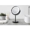 SPEGEL MED BELYSNING MIRRI 1-EXT- - svart, Modern, metall/glas (21/32/12cm) - Mömax