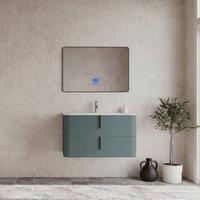 Bază pentru lavoar Lyra - verde pădure/antracit, Modern, material pe bază de lemn (101/51/46cm)