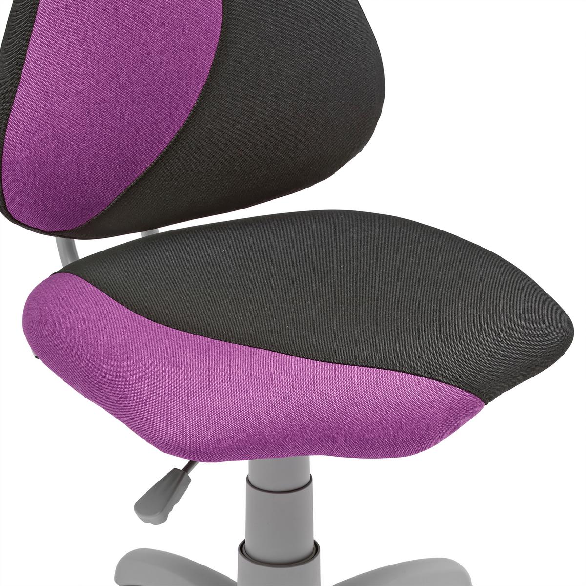Jugenddrehstuhl Kiki S-Line Anthrazit/Lila - Anthrazit/Lila, KONVENTIONELL, Kunststoff/Textil (64/84-106/64cm) - Mömax
