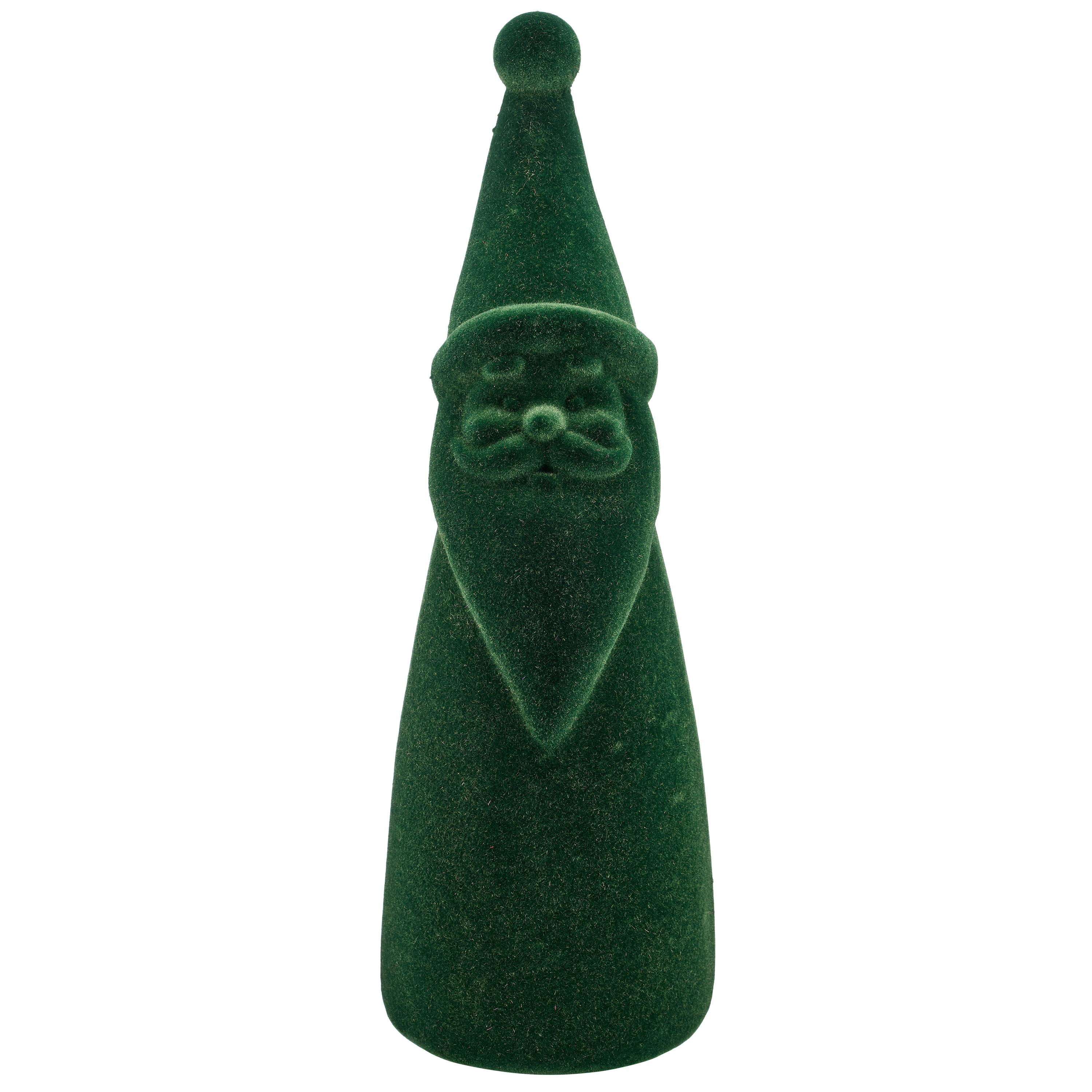 Weihnachtsmann Franz Dunkelgrün - Dunkelgrün, Basics, Kunststoff (14/45/14cm) - Mömax