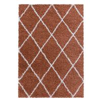 Hochflorteppich Alvor Terracotta ca. 60x110cm - Terracotta, Basics, Textil (60/110cm)