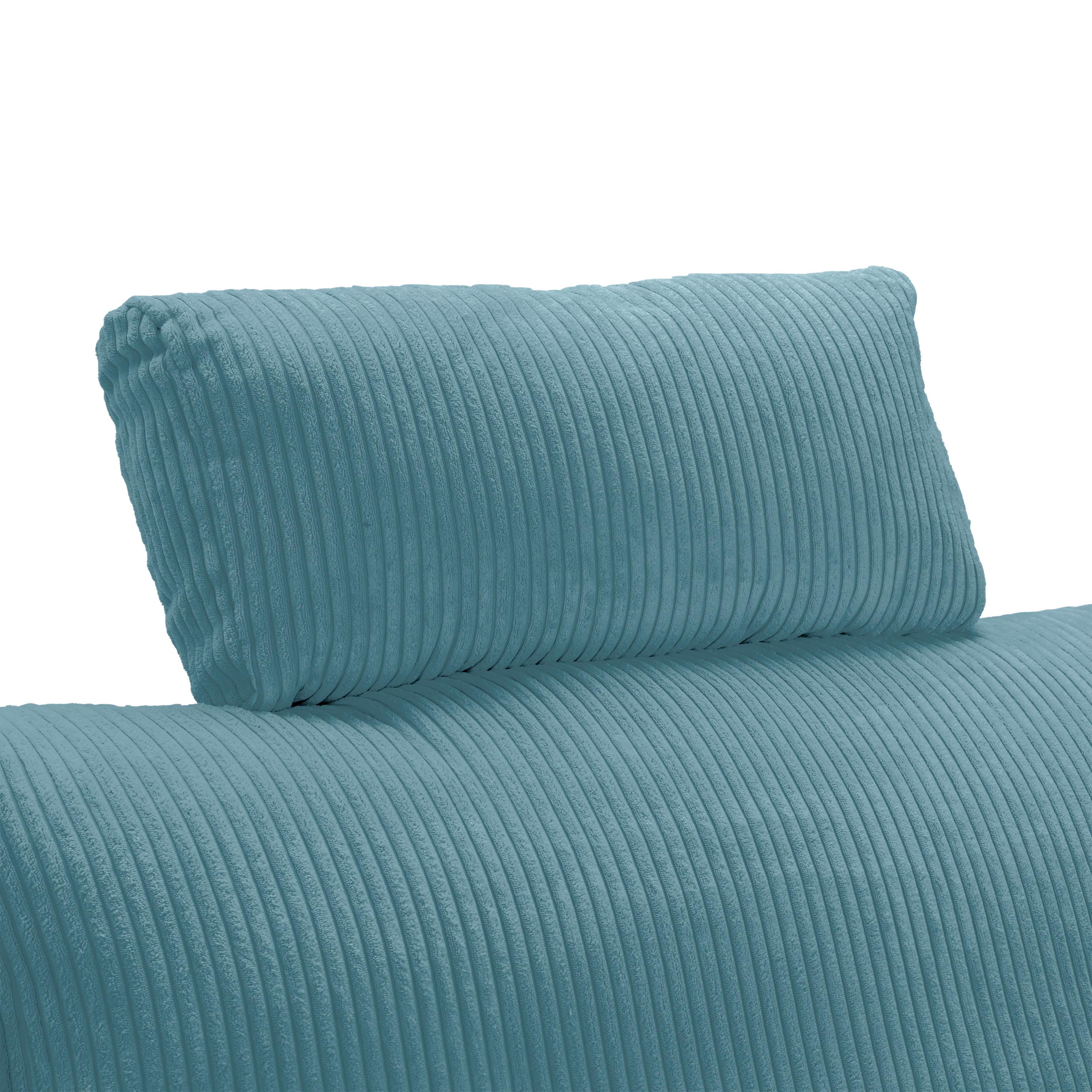 Tetiera LILLE - petrol, Modern, textil (58/23/10cm) - Best Price