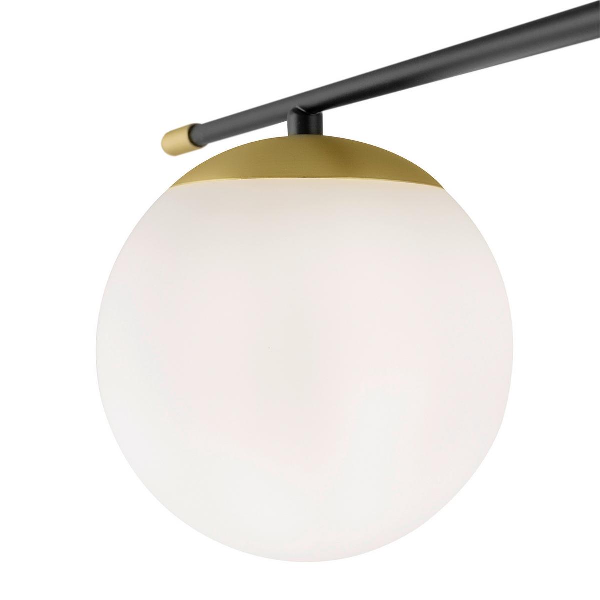 Deckenleuchte Nostalgia Mattgoldfarbig max. 40 Watt - Goldfarben/Schwarz, Trend, Glas (115/35/115cm) - MAYTONI